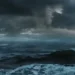 Thunderstorm at sea with heavy rain and calming sounds of thunder and rain video