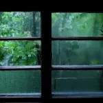 Calming Spring Rain & Thunder In Window |Thunder & Rain Ambience